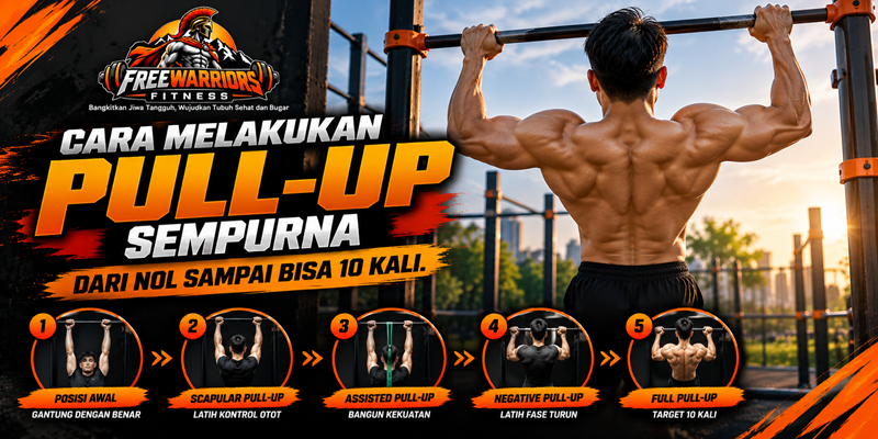 Cara Melakukan Pull-Up Sempurna Dari Nol Sampai Bisa 10 Kali