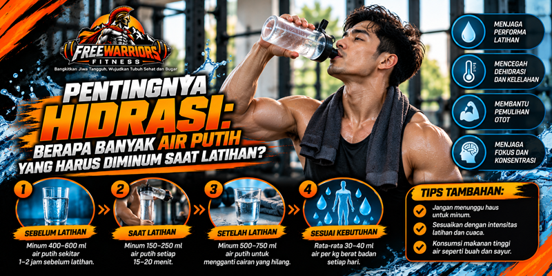 Pentingnya Hidrasi: Berapa Banyak Air Putih yang Harus Diminum Saat Latihan?