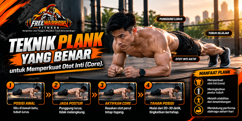 Teknik Plank yang Benar untuk Memperkuat Otot Inti (Core)